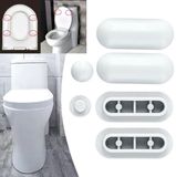 Actie4you® Hoogwaardige WC Buffers voor Toiletbril – Geruisloze en Zachte Sluiting - WC Buffers Set - Buffer voor Wc – Wc bril beschermen – Closetbuffer – Wit - 6 stuks