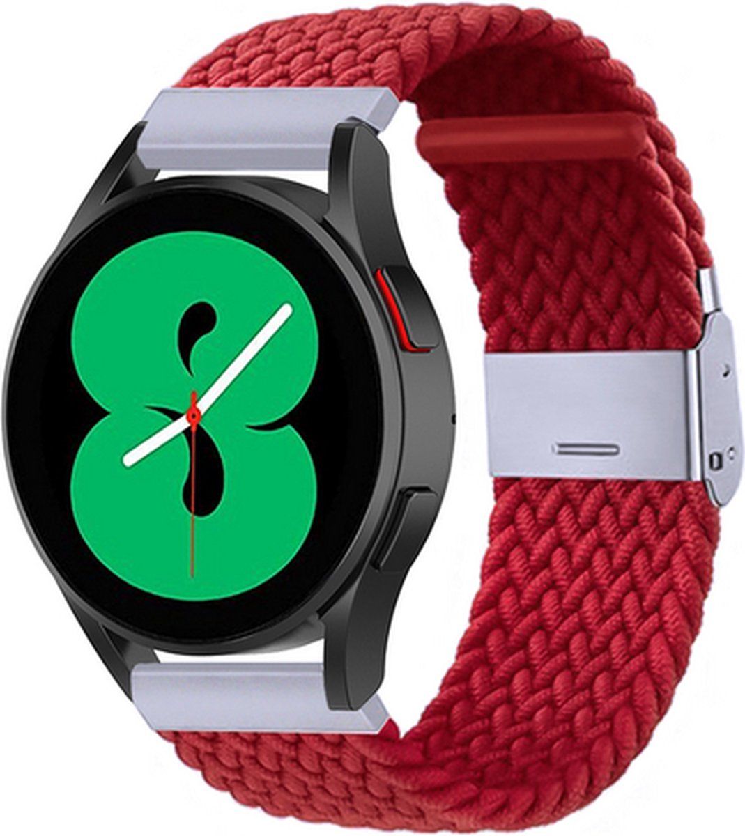 By Qubix Qubix Garmin Venu 2 - Braided bandje - Rood - nylon