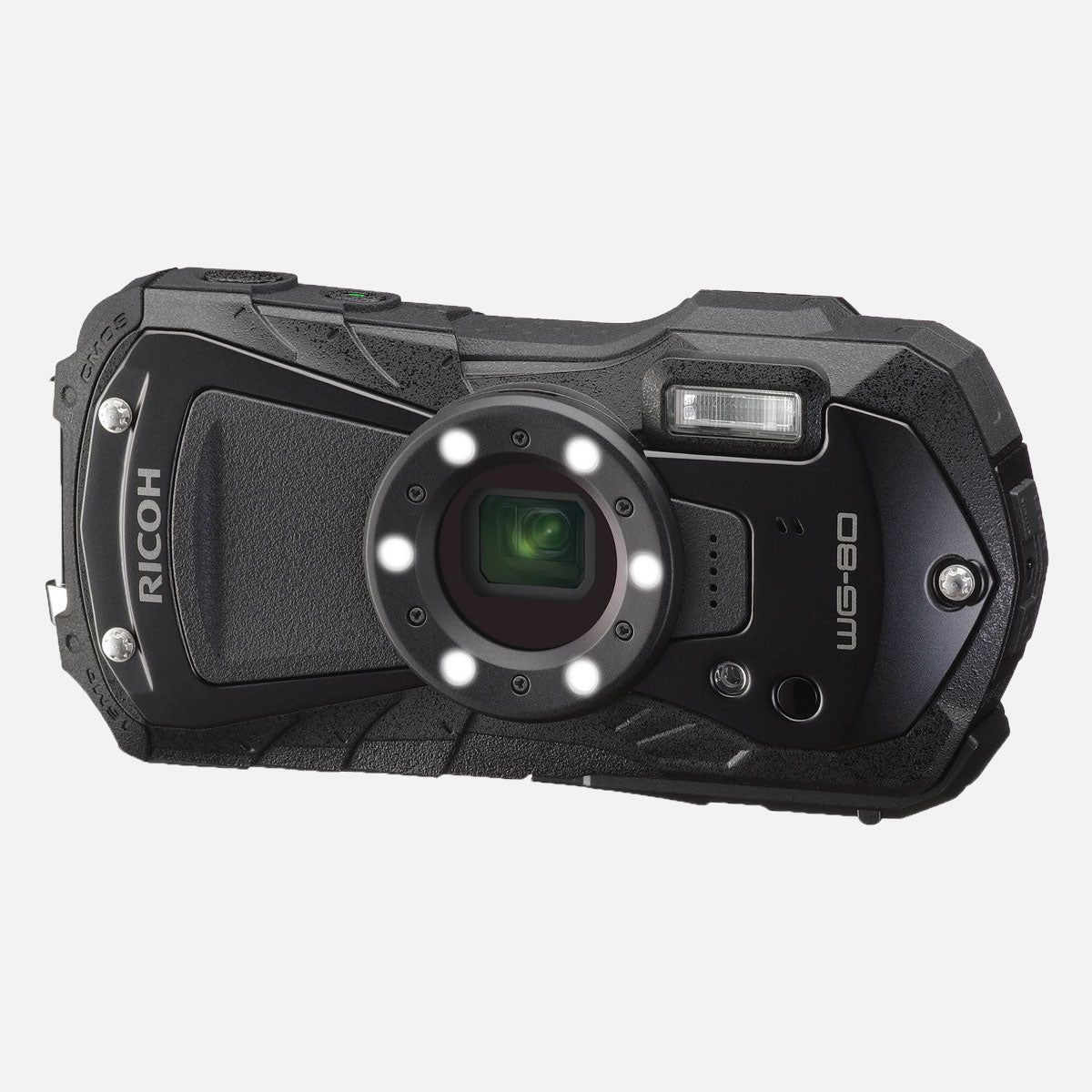 Ricoh WG-80 Compact Camera - 16MP, CMOS, 1/2.3", Black