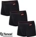 Undiemeister Korte Boxershort Heren - Volcano Ash (Zwart) - 3-Pack - Tencel - Maat S