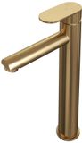Brauer Gold Edition Verhoogde Opbouw Wastafelmengkraan Model C Goud Geborsteld PVD