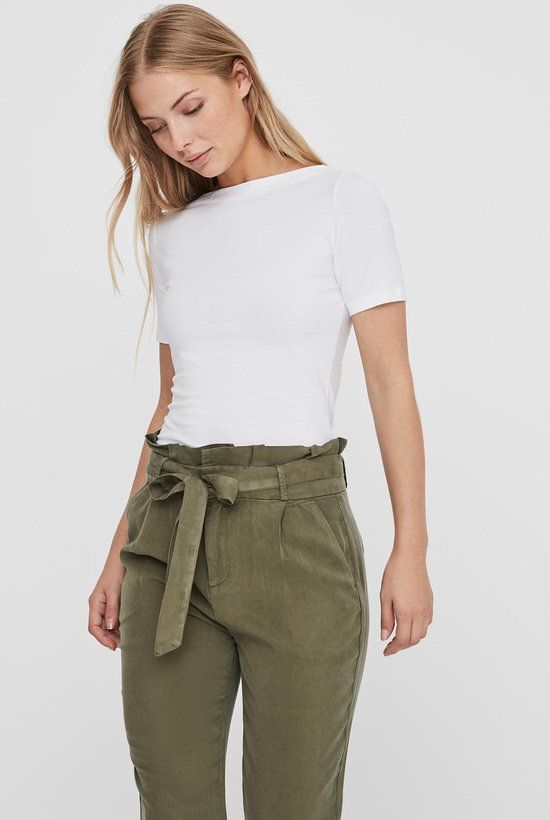 Vero Moda VMPANDA Modal T-shirt - Bright White - XXL