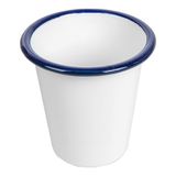 6 Enamelware 6 bekers 'Enamelware', 310 ml, Ø 9 x 9,6 cm, wit, geëmailleerd ijzer