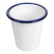 6 Enamelware 6 bekers 'Enamelware', 310 ml, Ø 9 x 9,6 cm, wit, geëmailleerd ijzer