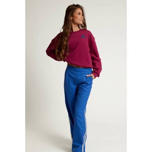 LOOXS 10sixteen rechtvallende sweater met backprint - donkerrood