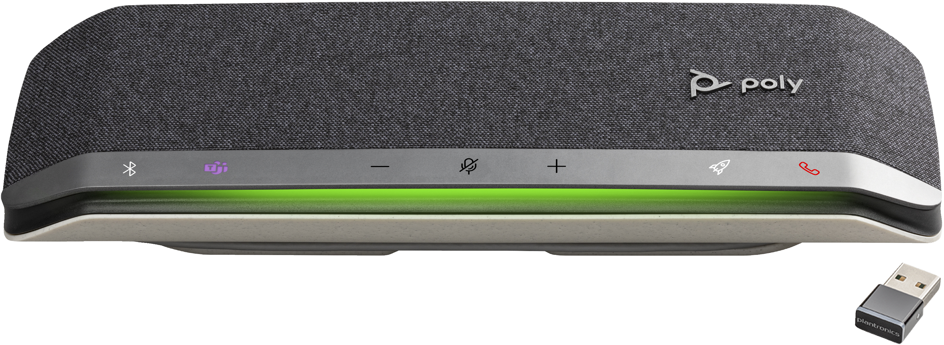 POLY Sync 40+ voor Microsoft Teams gecertificeerde USB-A USB-C speakerphone +BT700 USB-A adapter