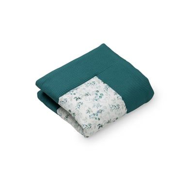 ULLENBOOM Kruipdeken 100x100 cm Eucalyptus - Petrol