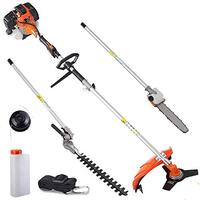 BAKAJI 5-in-1 Bosmaaier - Grastrimmer, Heggenschaar, Kettingzaag - Benzine - 52 DC - 19000 W - 1100 ml