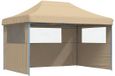 vidaXL Partytent 279 x 410 x 315 cm Beige Oxford Stof