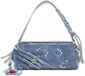 Desigual Vrouwenhandtas Break Benin Schoudertas Textiel Blauw Glitter Ritssluiting Volwassenen Lente/Zomer