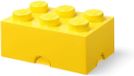 LEGO Opbergbox Brick 6 Geel
