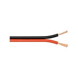 Goobay 15022 luidsprekerkabel 2 x 0,75 mm² CCA strengen audiokabel per meter/subwoofer kabel rood zwart / 100 m