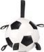 Flamingo hondenspeelgoed – drijvende voetbal hond – interactief waterspeelgoed met handvatten – Towa Voetbal Wit & Zwart – Ø 19 cm