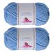 Utopia Crafts Cuddle Super Chunky Chenille Soft Yarn for Knitting and Crochet 2x 100g (Sky)
