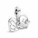 Pandora Passions Katten en hartjes bedel van sterlingzilver, met heldere zirkoniasteentjes en glinsterend zilver-email