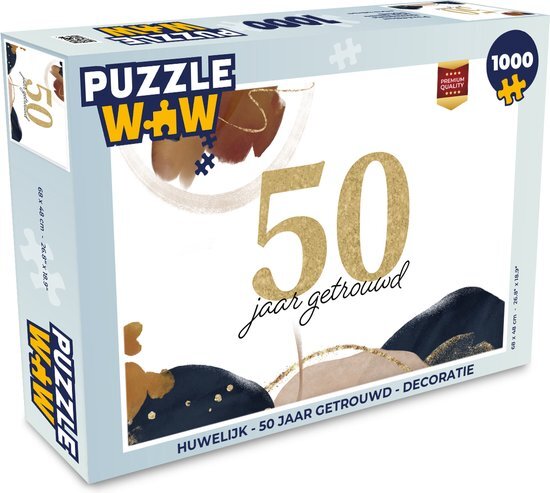 MuchoWow Puzzel Spreuken - Huwelijk - 50 jaar getrouwd - Quotes - Legpuzzel - Puzzel 1000 stukjes volwassenen