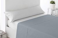 Miracle Home. Hoeslaken, zacht en comfortabel, 100% geborstelde microvezel, kreukvrij, anti-peeling, 210 x 270 cm, voor bed van 135 cm, grijs