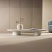Fjord Nohr Ovale Salontafel Shundrika MDF Steenlook, 190 x 60cm - Beige - Ovaal