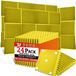 Merkloos Akoestische Panelen 24 Stuks 30x30x2,5 cm Geel