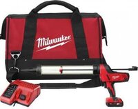 Milwaukee C18 PCG/600A-201B 18V Li-Ion Accu lijm- en kitspuit set 1x 2.0Ah accu incl. worsthouder in tas