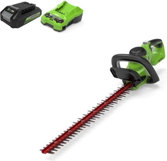 Greenworks 40V Accu Heggenschaar G40HT61K2 - 61cm, 2.0Ah Accu & Oplader
