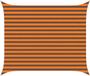 vidaXL Zonneschaduwzeil PU gecoat Oxford Oranje en bruin Rond Stokparasol Waterafstotend UV-bescherming Met verlichting