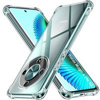 Phonillico® Case voor Honor Magic 6 Lite 5G - Schokbestendige bescherming Zacht TPU Transparant