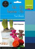 Vaessen Creative Vilt pakket A5 - 2 mm - 5 Stuks - Blauw