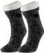 Apollo Pantoufles - Enfants - tricoté - chaussettes-chaussures - anthracite - taille unique 36/41 - polaire