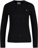 GANT Vest STRETCH COTTON CABLE CARDIGAN Zwart XL