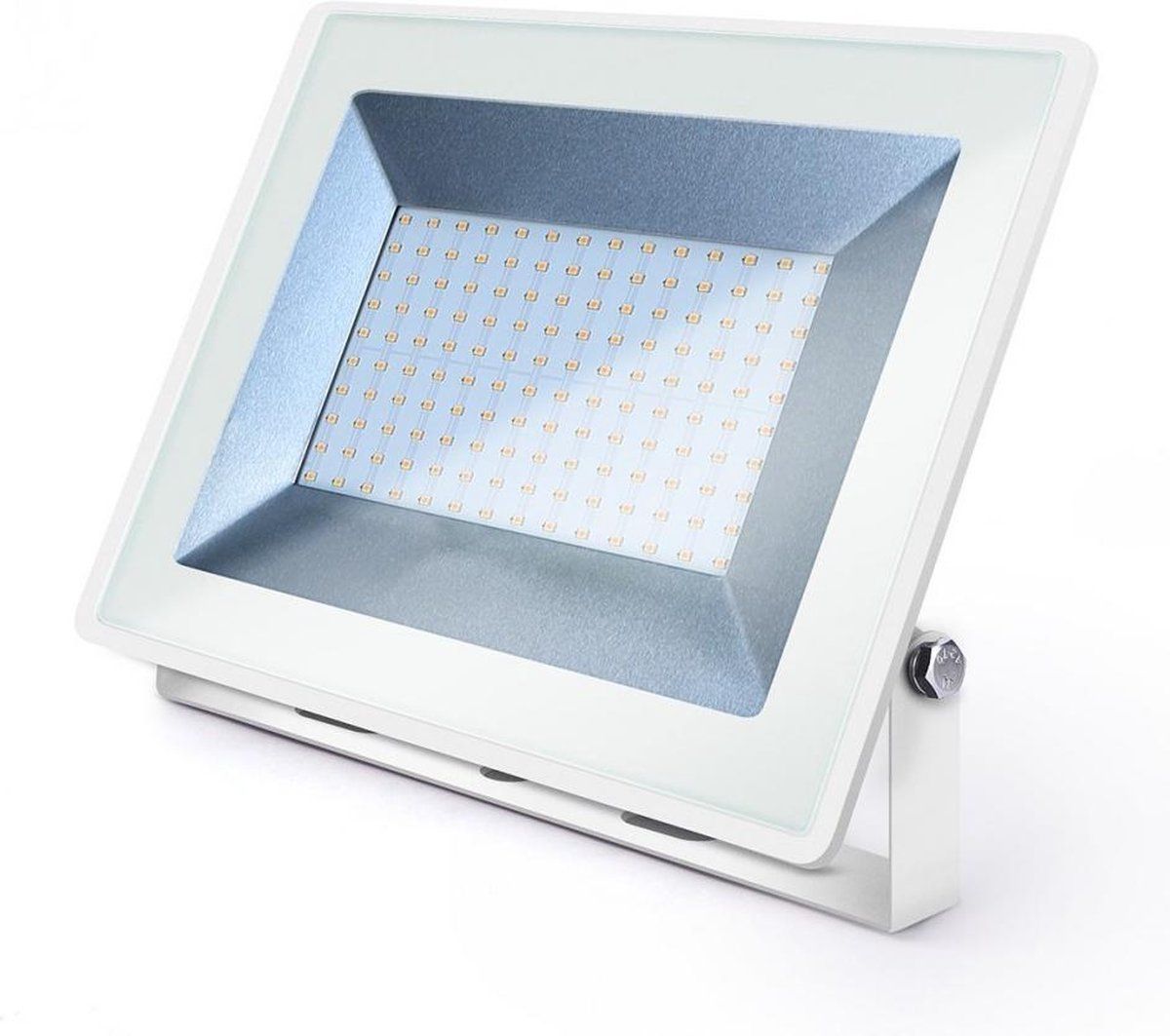 Aigostar Buitenlamp - LED Schijnwerper - 100W - Koelwit 4000K - Wit - IP65
