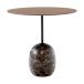 &Tradition Lato LN9 Walnut-Emparador Marble Table d'appoint