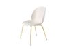 GUBI Chaise Beetle Blanc albâtre, support en laiton