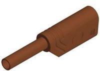 SKS Hirschmann MST S WS 30 Au Prise de laboratoire Prise, droite Ø broche: 2 mm Marron 1 pièce(s)