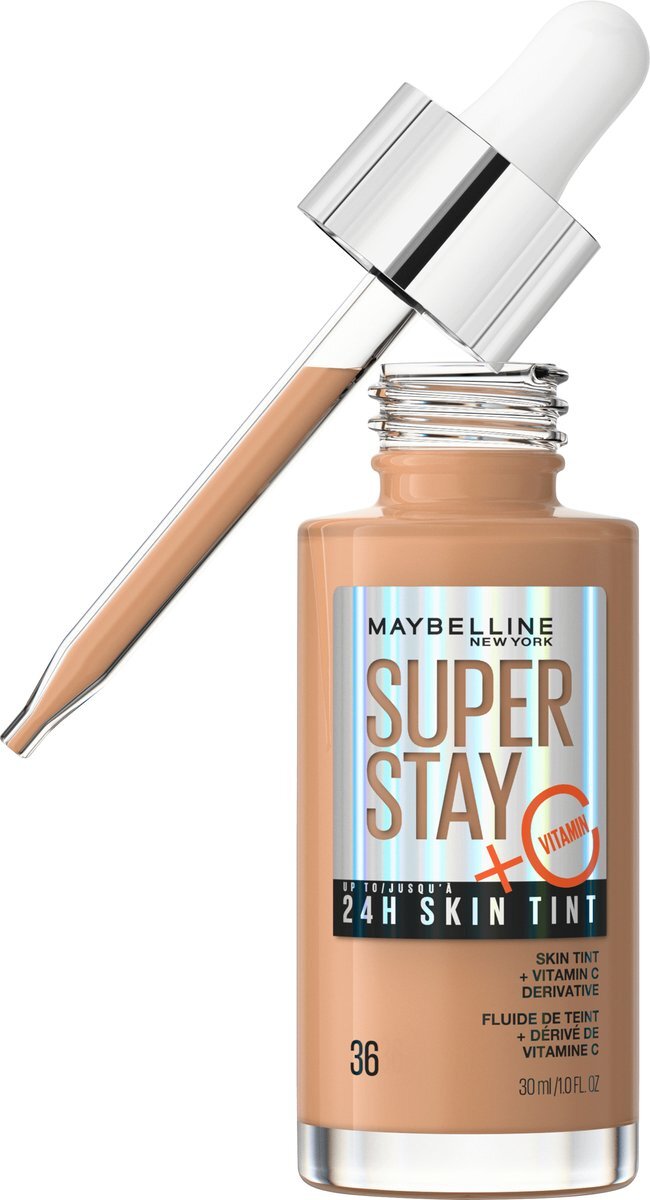 Maybelline New York Foundation Super Stay 24H Skin Tint 36 Warm Sun, 30 ml