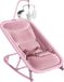 Bouncer 2-en-1 - Balancelle et transat pour bébé - Convient aux nouveau-nés de 0 à 18 mois - Portable - Siège amovible - Conception ergonomique - Rose