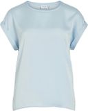 VILA VIELLETTE S/S SATIN TOP Nantucket Breeze