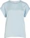 VILA VIELLETTE S/S SATIN TOP Nantucket Breeze