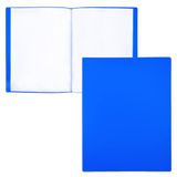 RAYLU PAPER - A4-map met transparante hoezen van 100% biologisch afbreekbaar polypropyleen, 20 transparante documenthoezen voor thuis en op kantoor (A4, 20 hoesjes, blauw)