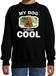 Bellatio Decorations Spaniel my dog is serious cool zwart - kinderen - Spaniels liefhebber cadeau sweaters - kinderkleding / kleding 170/176