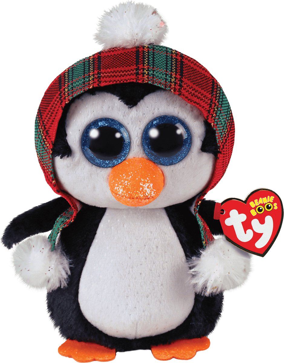 TY Beanie Boo's Kerstmis Pinguïn Cheer - 15 CM