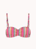 Cyell Bandeau Bikini Tropical Lines Multicolour 40 C