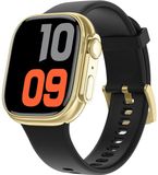 Smarty Smarty 2.0 Smartwatch met Siliconenband | Zwart/Goud | SW071E