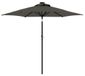 Merkloos Antraciete Parasol voor Buiten, 225 x 225 cm