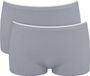 Sloggi Women GO Sense Short (2-pack) - dames boxer - grijs