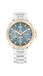 Tommy Hilfiger Analoog multifunctioneel kwartshorloge voor dames met roestvrijstalen armband, Blauw, modern of elegant