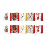 PAW Cadeautasjes 17 x 17 x 6 cm, 10 stuks - Kerst