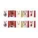 PAW Cadeautasjes 17 x 17 x 6 cm, 10 stuks - Kerst
