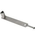 Alberts 782047 driekantsleutel | voor afzetpaal met driehoekig slot | verzinkt | beenlengte 19 mm