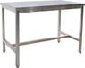 Saro Rvs stalen tafel zonder bodemplaat 700 mm diepte
